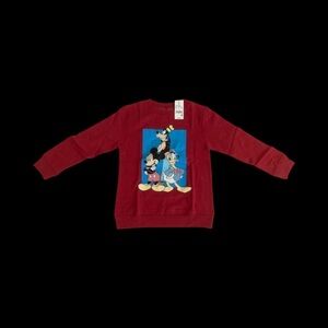 Kids Red Long Sleeve Mickey and Friends SweatShirt